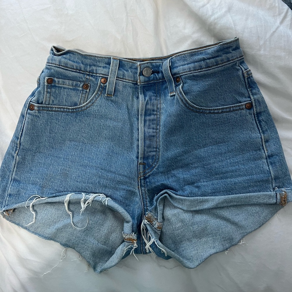 Levi’s Light Blue Jean Shorts